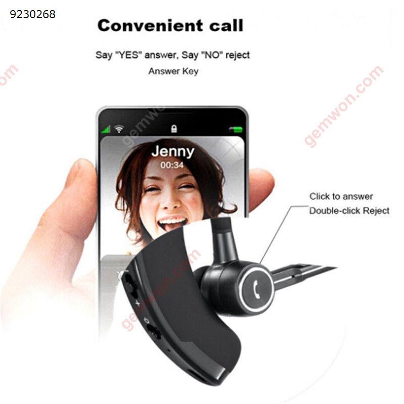 V8S Wireless Bluetooth V4.0 Headset Stereo In-ear Earphone with Call Mic Headset V8S