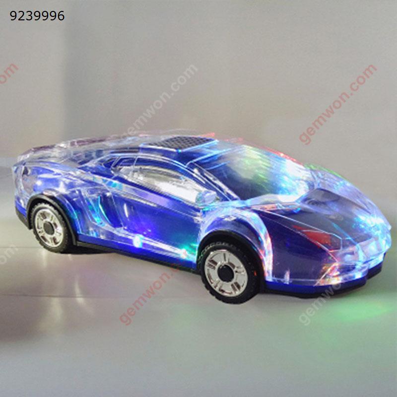 Sports car flash wireless Bluetooth speaker With lights，Blue Bluetooth Speakers N/A