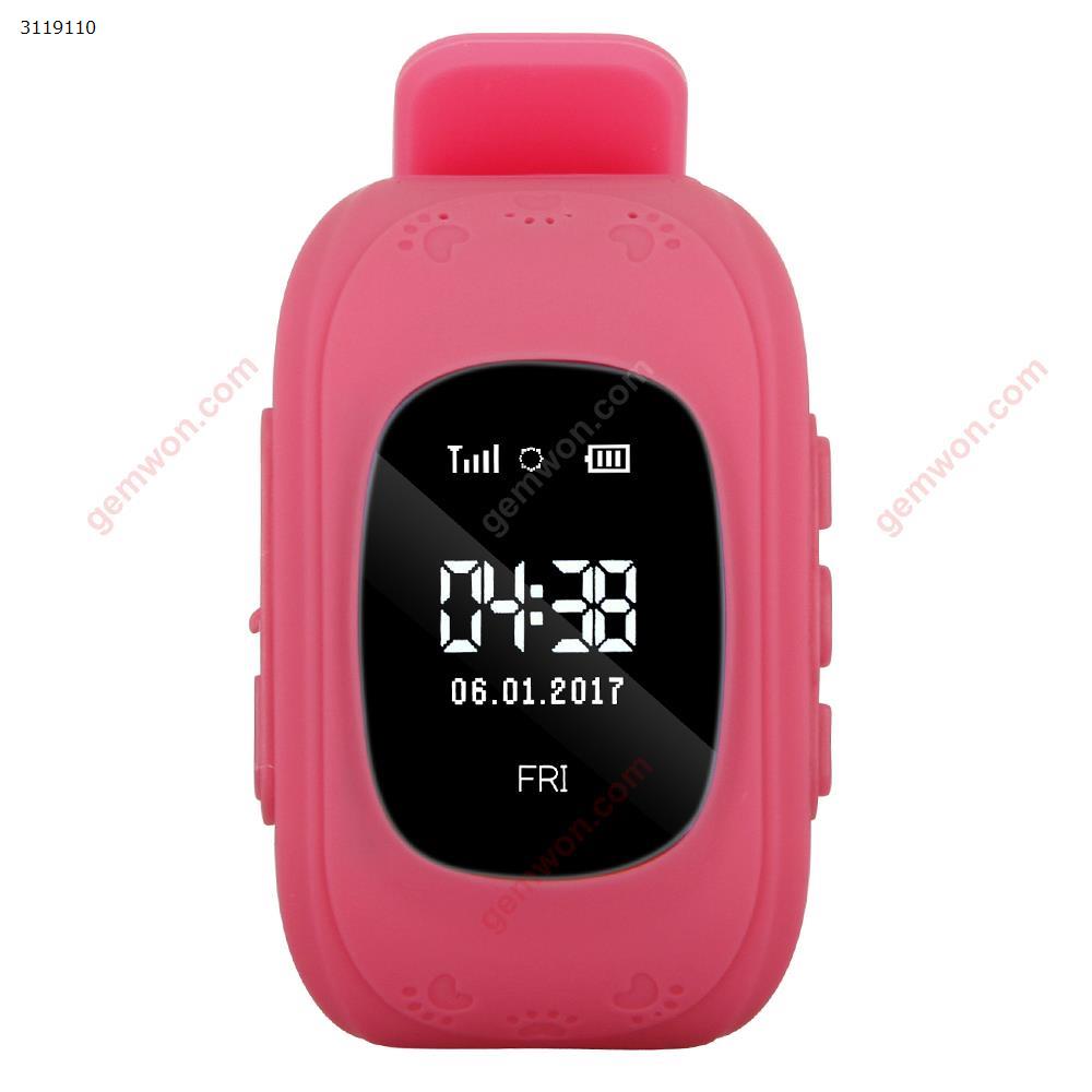 Q50 children Child smart wear LBS positioning watch，APP Multi-Language ，OLED pink Smart Wear Q50 children watch