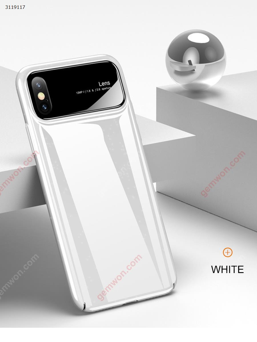 iphoneX plus Glass mirror phone shell，Support wireless charging，With the charge，white Case IPHONEX PLUS GLASS MIRROR PHONE SHELL