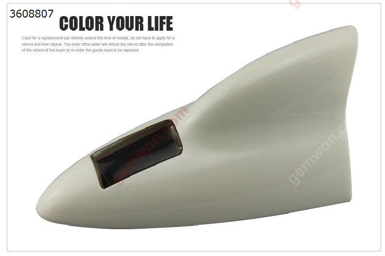 Strobe Solar LED Anti Collision Laser Shark Fin Fog Lamp Antenna Style RGB Laser Taillight white Decorative light E3-6L