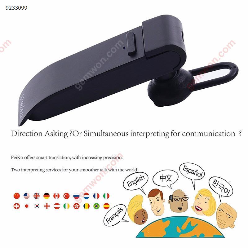 Intelligent Wireless Bluetooth Earphone Smart Real-Time 16 Languages Translation for Business/Travel Use Mobile Phone Earbuds Headset N/A