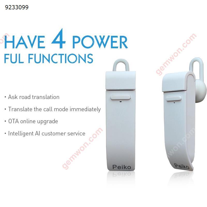 Intelligent Wireless Bluetooth Earphone Smart Real-Time 16 Languages Translation for Business/Travel Use Mobile Phone Earbuds Headset N/A