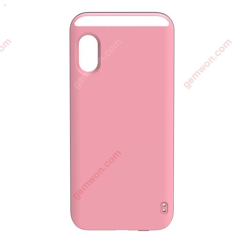 New mobile phone shell self-timer LED light, iPhone X LED light self-timer mobile phone case Pink Selfie LED Light iPhone X