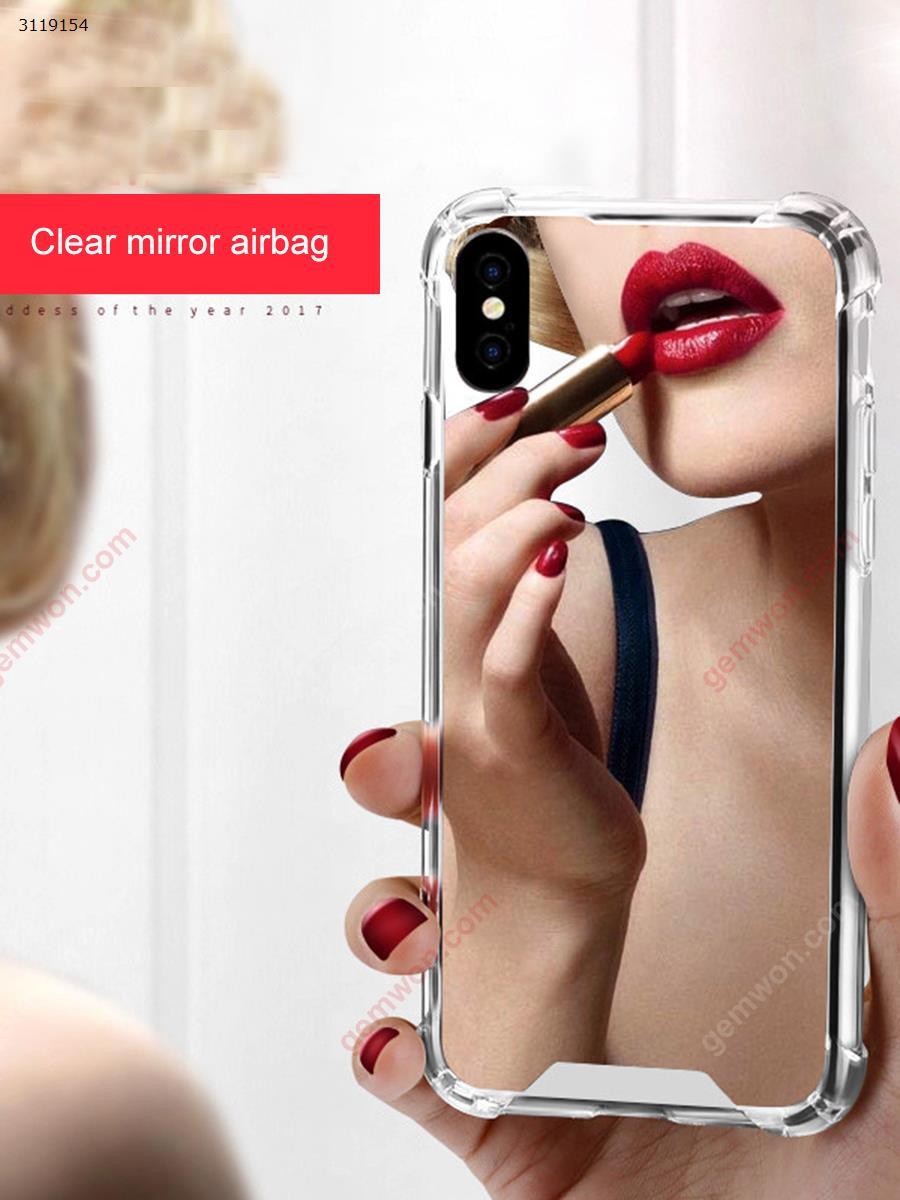 iphoneX Sequined mirror phone case，Airbag square all-inclusive drop protection cover，black Case IPHONEX SEQUINED MIRROR PHONE CASE