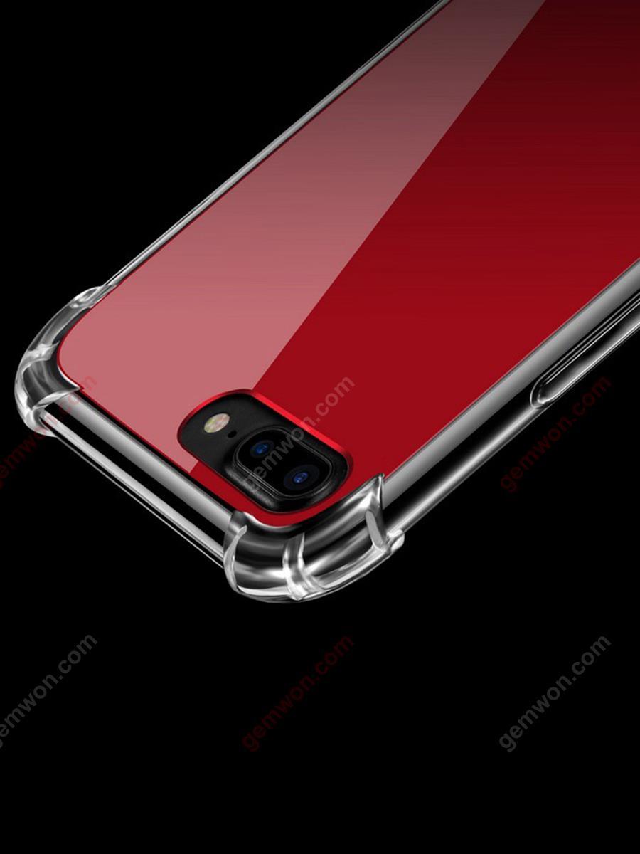 iphoneX Sequined mirror phone case，Airbag square all-inclusive drop protection cover，red Case iphoneX Sequined mirror phone case