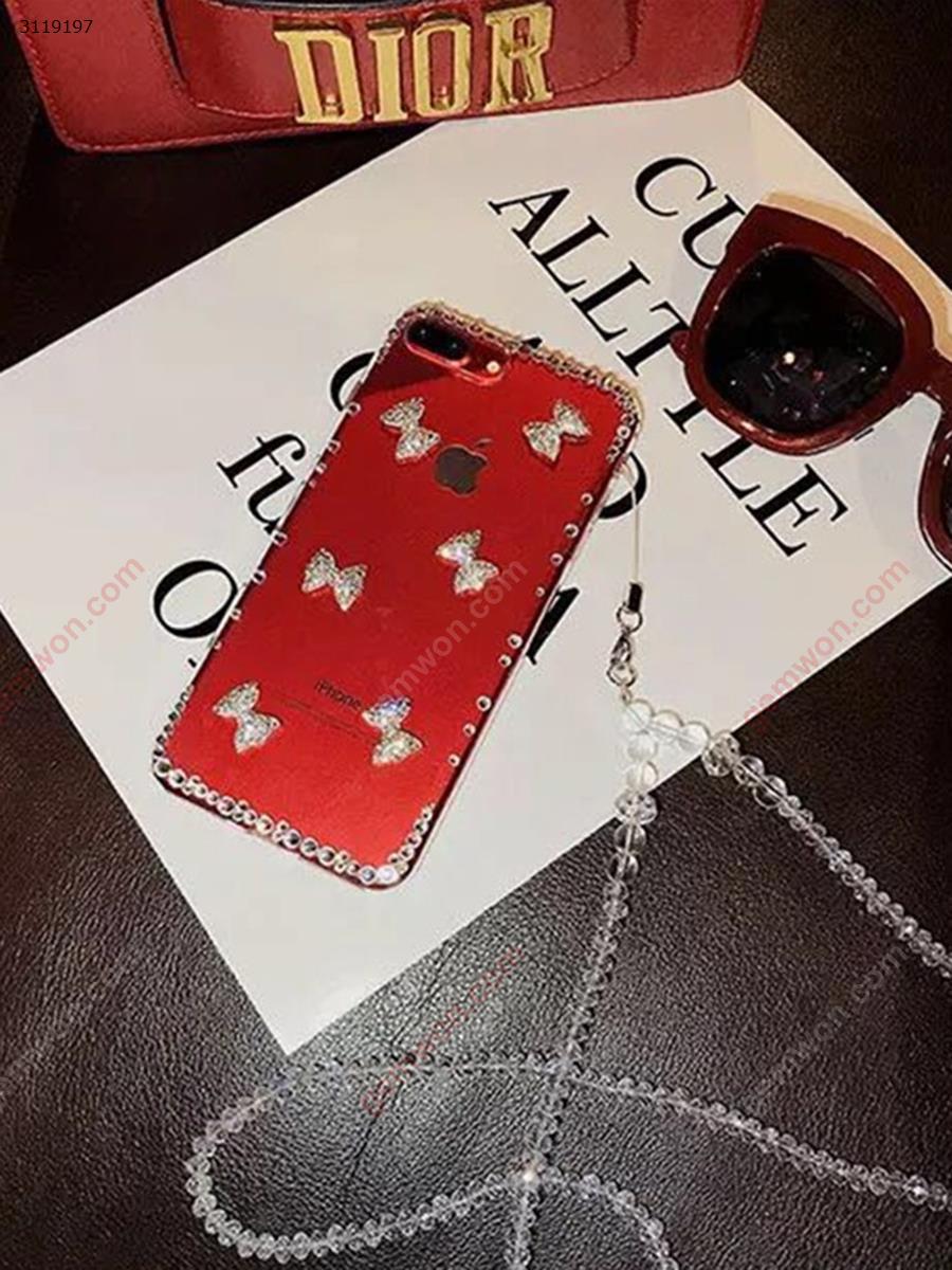 iphone7 
Rhinestone bow mobile phone shell，All-inclusive soft shell Case IPHONE7 RHINESTONE BOW MOBILE PHONE SHELL