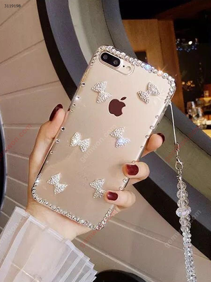 iphone7 plus 
Rhinestone bow mobile phone shell，All-inclusive soft shell Case IPHONE7 PLUSRHINESTONE BOW MOBILE PHONE SHELL