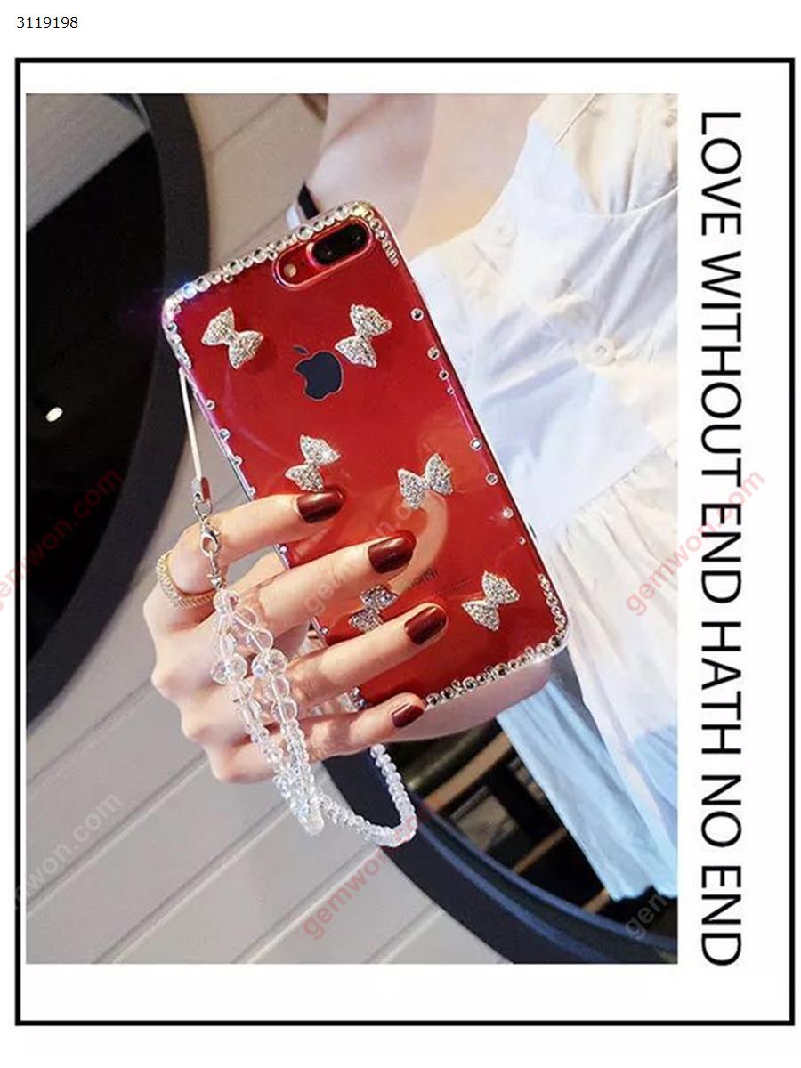 iphone7 plus 
Rhinestone bow mobile phone shell，All-inclusive soft shell Case IPHONE7 PLUSRHINESTONE BOW MOBILE PHONE SHELL