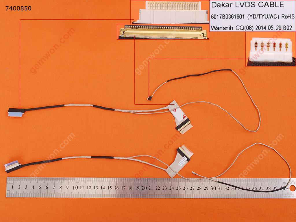 TOSHIBA satellite C850 C855 (Version 1),OEM LCD/LED Cable 6017B0361601