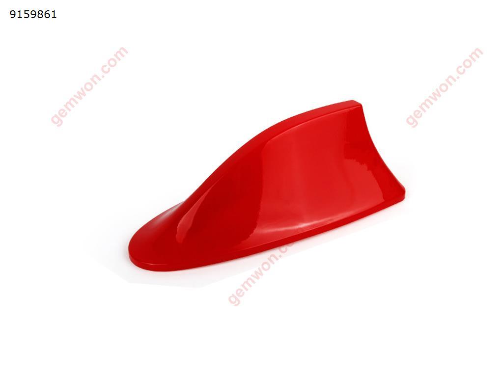 Universal Antenna Car With Blank Radio Shark Fin Antenna Shark Fin Shaped Radio Signal Decorative(Red) Autocar Decorations ABS