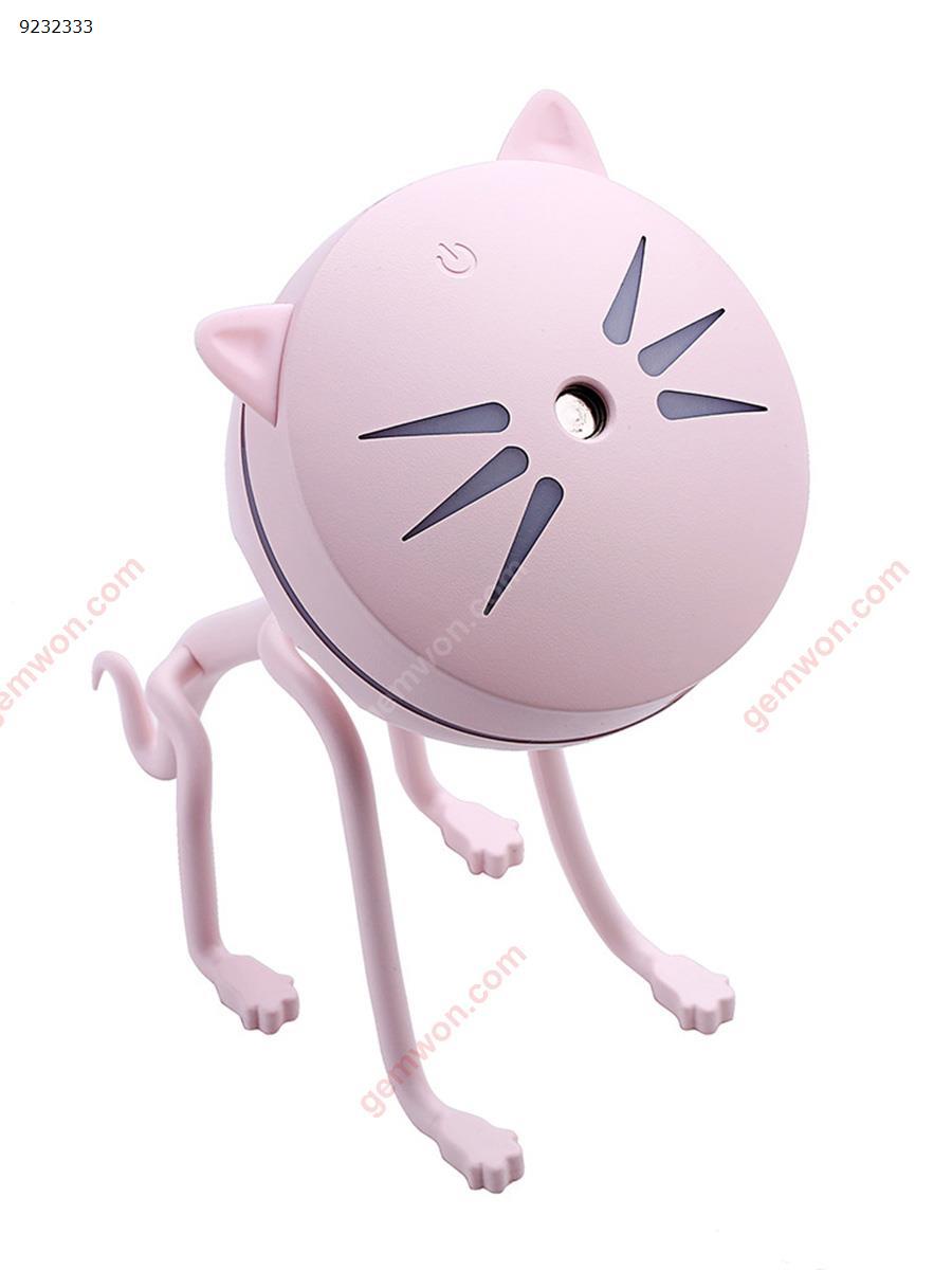 USB kitten air purify night lamp humidifier，15.7*9*17.4cm，pink Smart Gift N/A