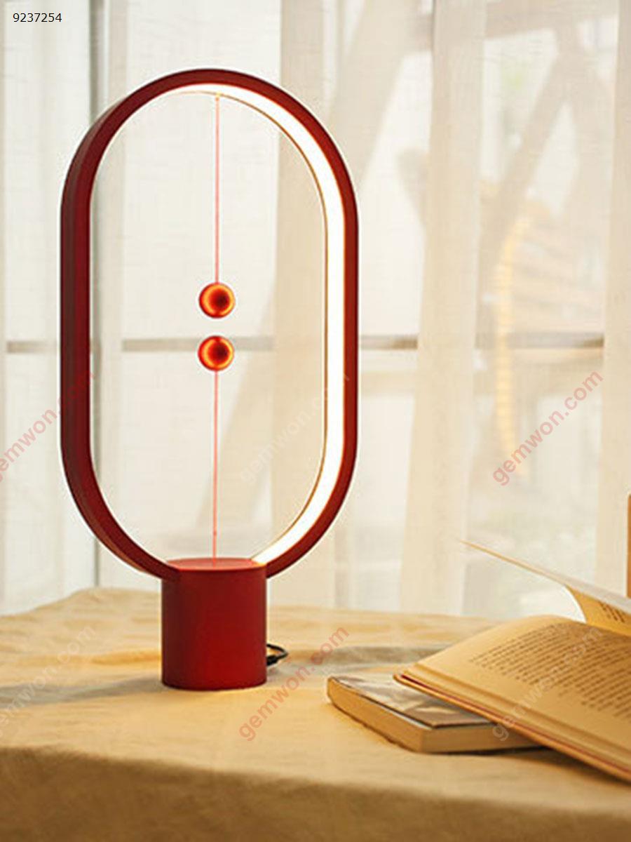 Smart balance magnetic half-empty switch LED lamp home life reading night light (plastic red models) Smart Gift G51806