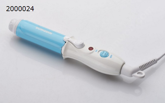 Student Dormitory Ceramic Glaze Mini Hair Curlers, Liu Hair Curlers, Perm Hair Rollers，White and blue