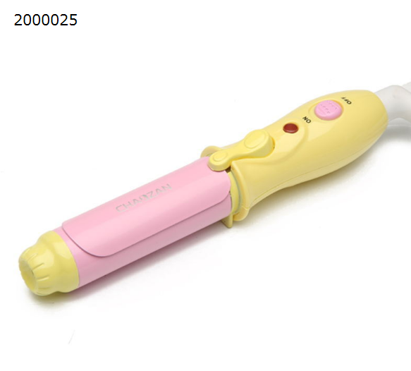 Student Dormitory Ceramic Glaze Mini Hair Curlers, Liu Hair Curlers, Perm Hair Rollers，Yellow  and pink