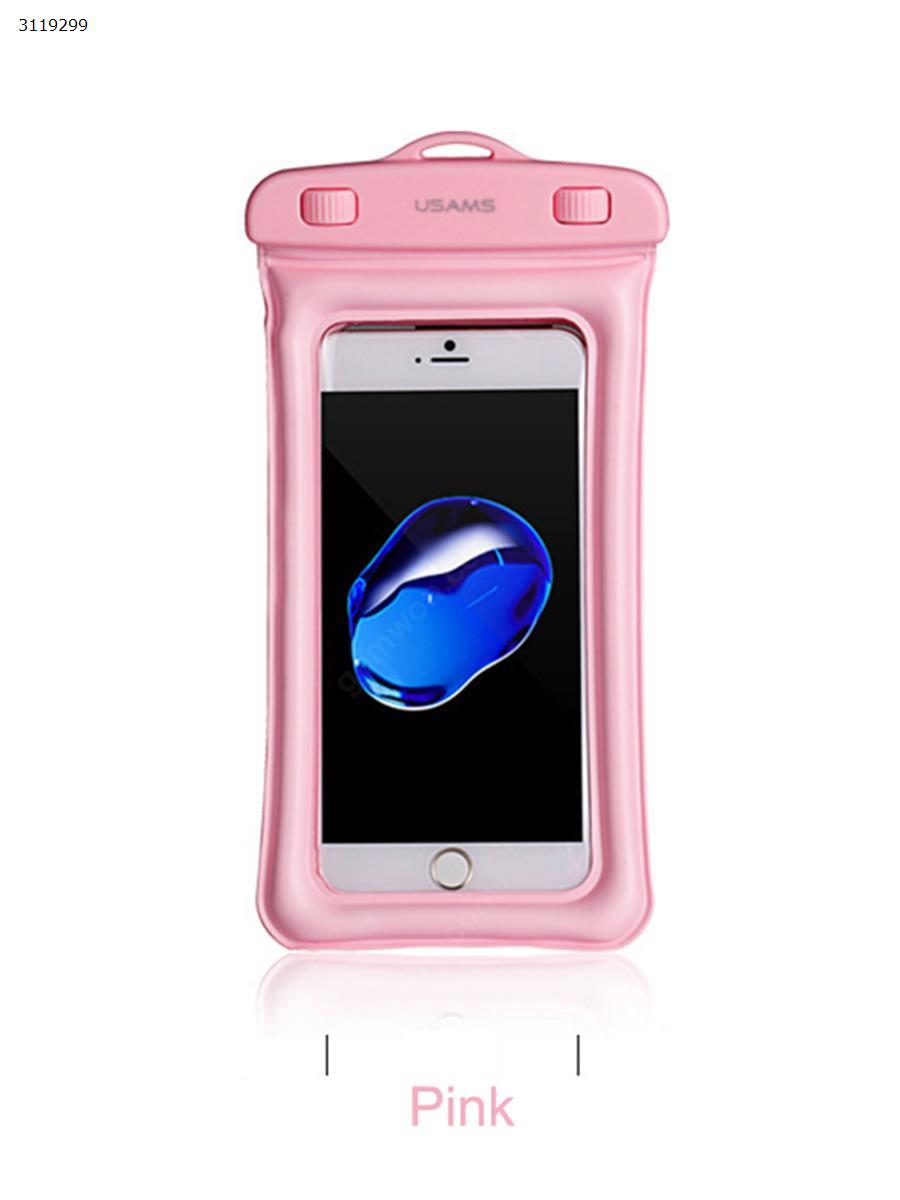 Mobile Waterproof Bag，Level 8 anti-throw neck suspension type, 6-inch universal，pink Other MOBILE WATERPROOF BAG