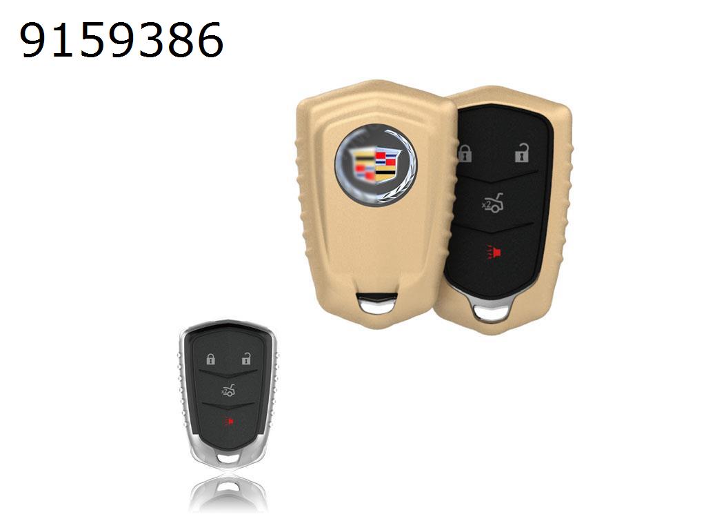 Cadillac ATSL/SRX/XTS Car Key Shell Plating TPU Key Pack（Gold matte ） Autocar Decorations TPU