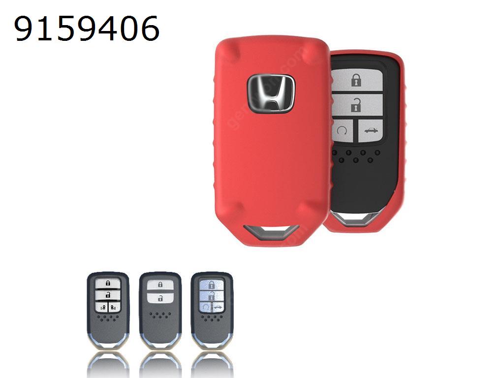 Honda Odyssey Fit Car Key Case TPU Key Shell Plating Drop Key Set（Red matte ） Autocar Decorations TPU