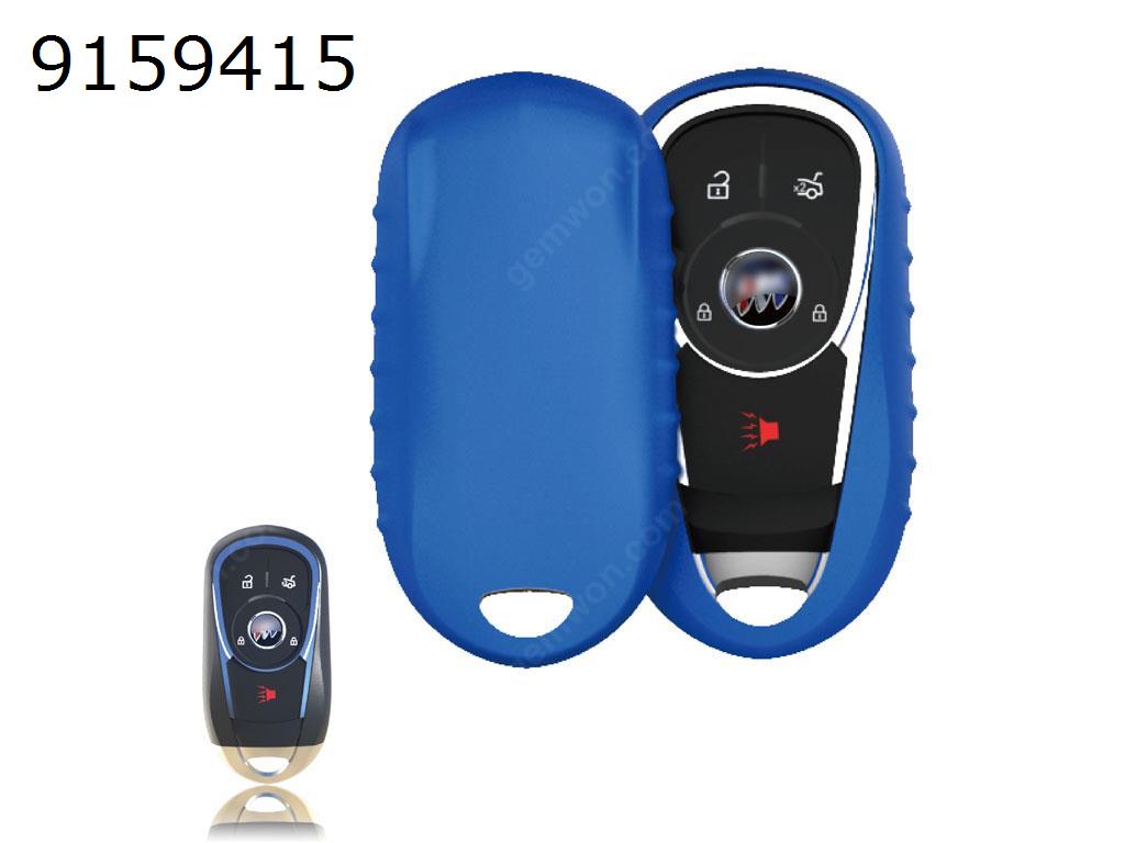 Car TPU Soft Key Pack GM New LaCrosse / Encore / Envision / Verano Shell Cover（Blue matte ） Autocar Decorations TPU