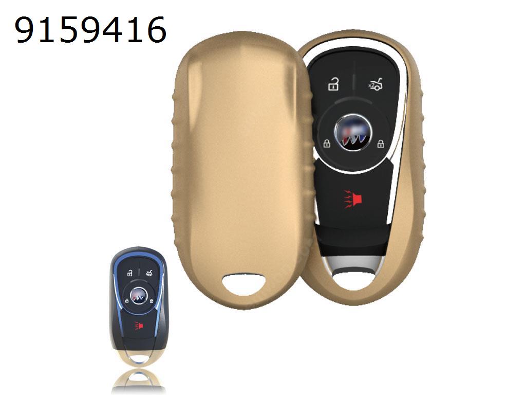 Car TPU Soft Key Pack GM New LaCrosse / Encore / Envision / Verano Shell Cover（Gold matte ） Autocar Decorations TPU