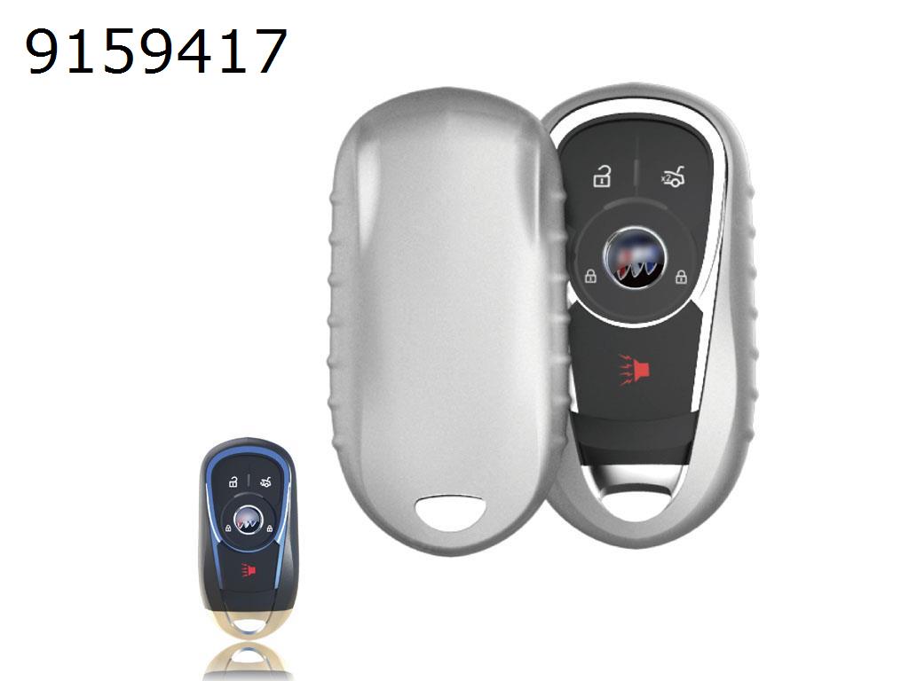 Car TPU Soft Key Pack GM New LaCrosse / Encore / Envision / Verano Shell Cover（Silver matte ） Autocar Decorations TPU