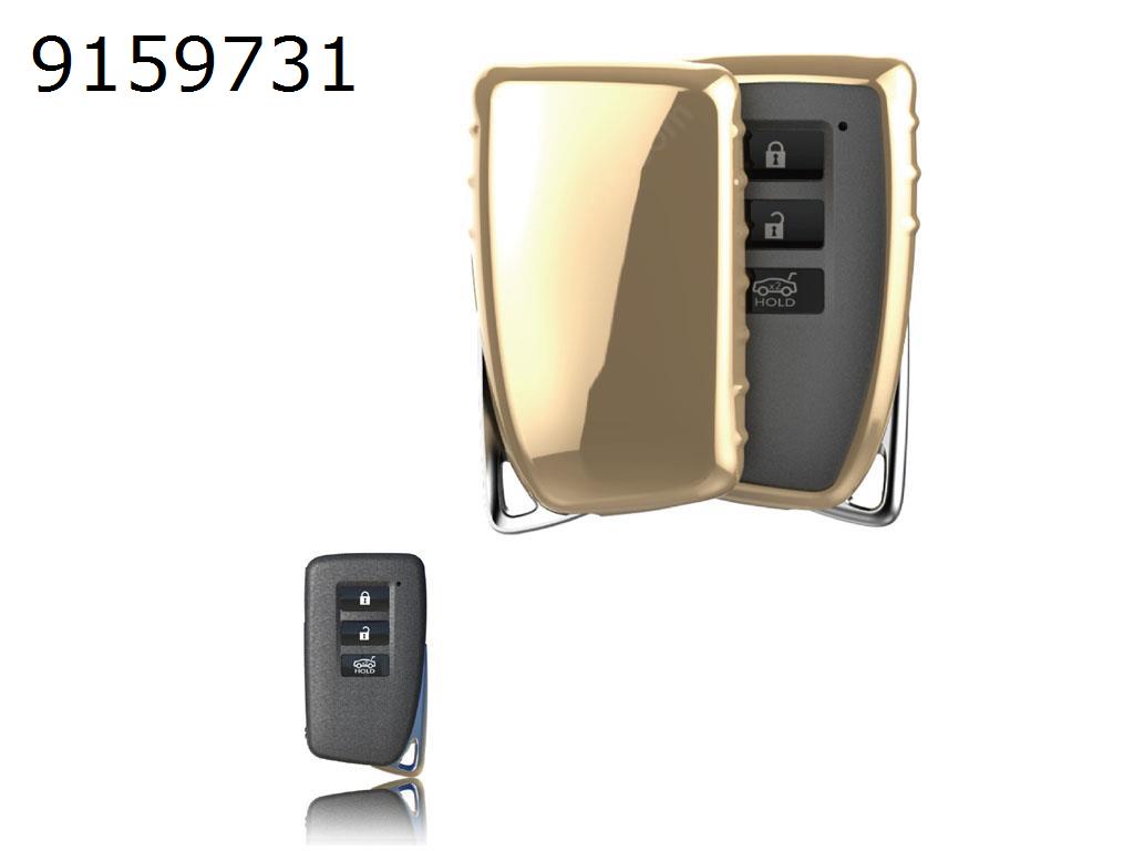 Lexus TPU soft key package ELS RX NX IS GS RC universal key shell-Gold highlights Autocar Decorations TPU