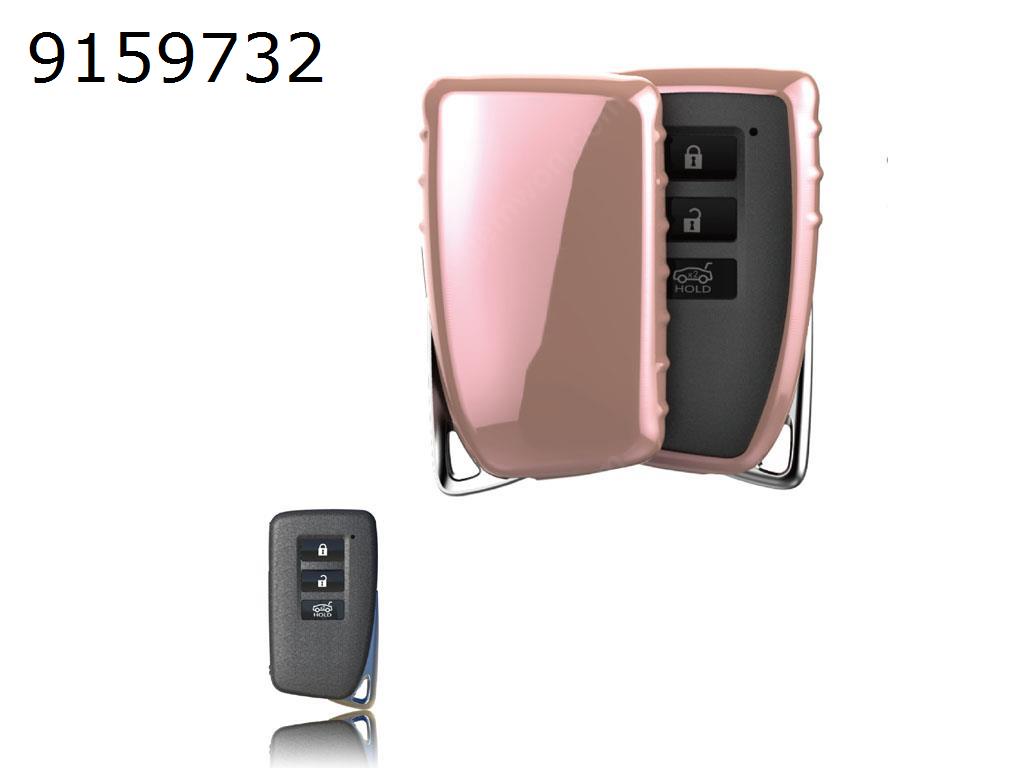 Lexus TPU soft key package ELS RX NX IS GS RC universal key shell-Pink highlights Autocar Decorations TPU