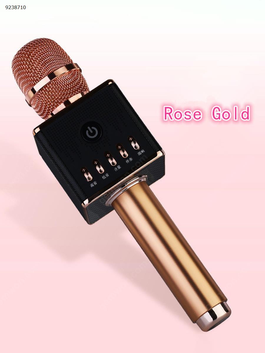 shipping portable mini ktv microphone h8, wireless bluetooth microphone for stage home meeting pink microphone H8