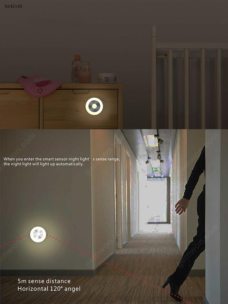 Smart Induction Night Light Infrared Sensor Light Hallway Aisle Creative Cabinet Light（Charging , white） Night Lights N/A