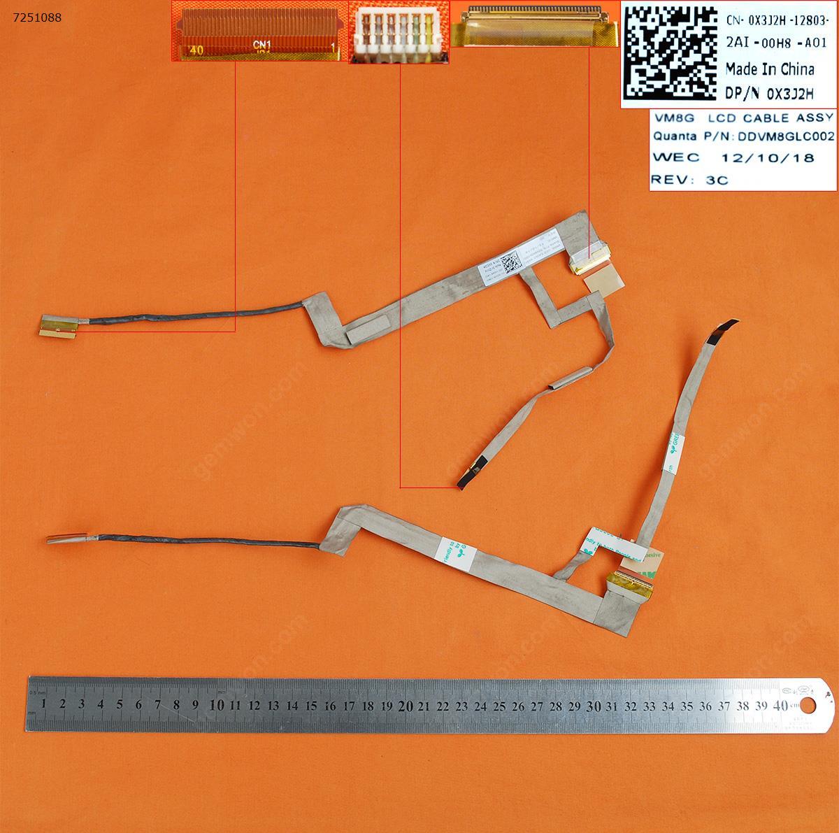 DELL  Vostro 1014 1088 PP38L LCD/LED Cable DDVM8GLC002   DDVM8GLC000    0X3J2H