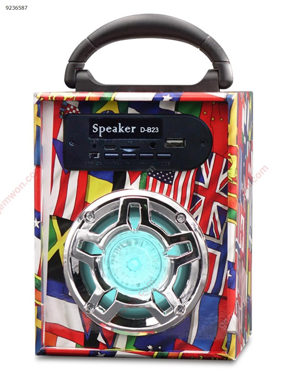 Wooden bluetooth Speaker with USB FM Radio TFCard 3.5mmAux,Portable Wireless Speaker Used for Home or Outdoor  colorful Bluetooth Speakers D-B23