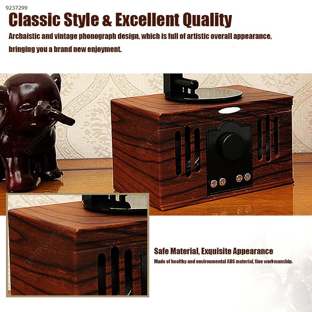 Wooden retro wireless Bluetooth speaker classic hands-free AUX input TF card music player fashion desktop speaker Bluetooth Speakers AS80