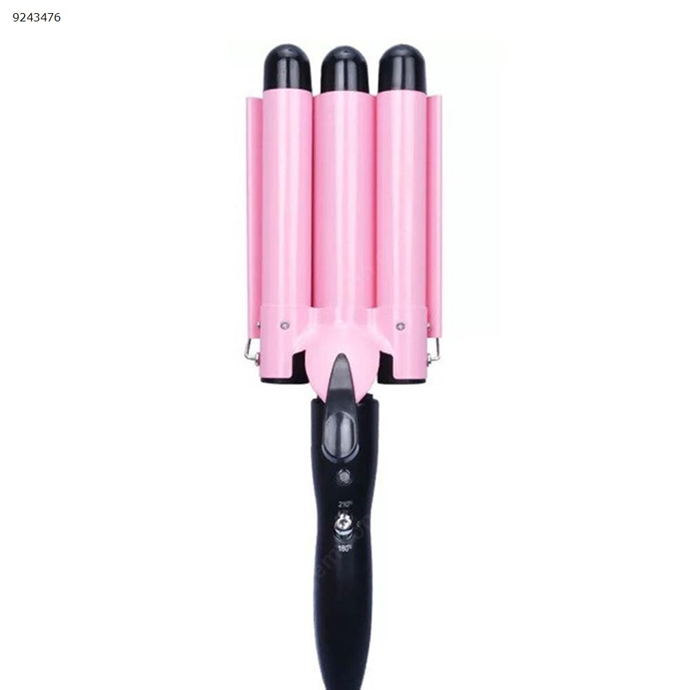 22mm Professional Automatic Hair Curler High Quality Ceramic Hair Curling Iron 3 Barrel Clamp  Plug Electric Magic Curler  EU Other HE