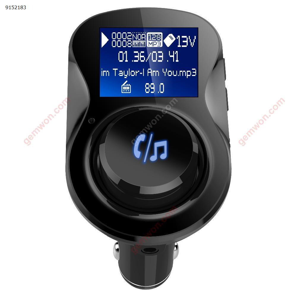 Bluetooth Car Kit Handsfree Wireless FM Transmitter Car MP3 Player with 1.4 inch Large LCD Screen Support TF Card/U Disk Car Appliances BC28