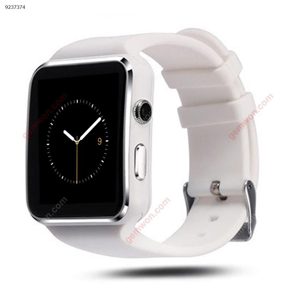 Bluetooth smart watch with camera, touch screen smart watch with SIM card slot, camera controller Bluetooth watch unlock waterproof smart watch (X6 white) Smart Wear X6