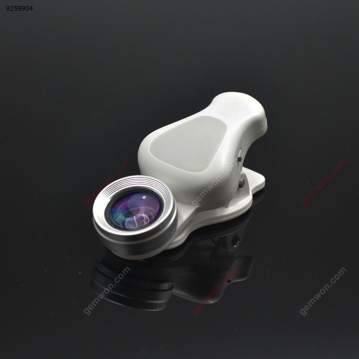 Phone Fill Light LED Night Self-Timer Fill Light With Wide-Angle lens & Macro Lens -white Selfie LED Light ZM-028M