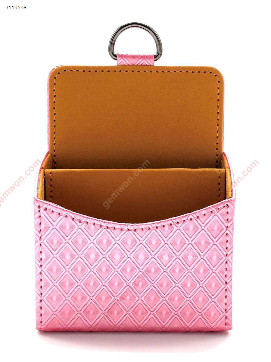 Storage hanging multi-function hanging car air outlet car mobile phone storage box，pink Other Wireless charging car storage bag