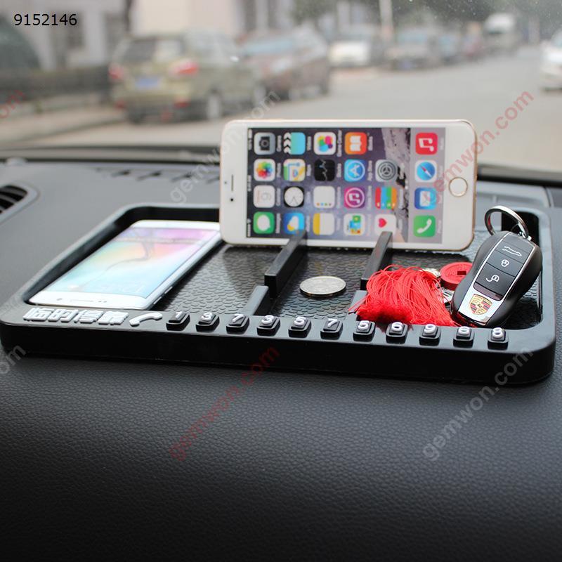 Car anti-skid pad car with large instrument panel storage pad car phone bracket car parking card compartment Autocar Decorations PVC