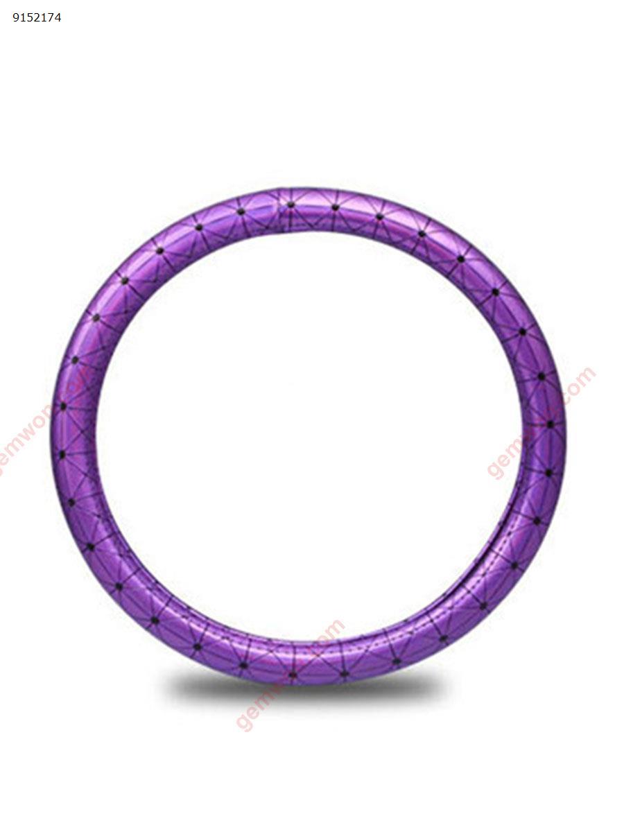 Fashion Electro Plating 38cm Universal Car Steering Wheel Cover for Women Car Interior Styling -purple Autocar Decorations FXP