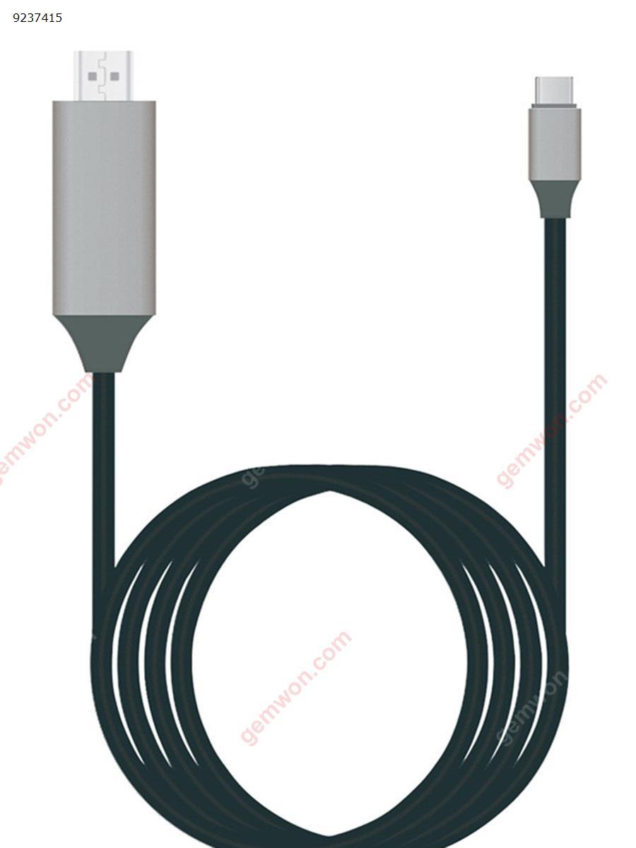 USB C to HDMI cable. Type c to HDMI. Support 4k2k 60hz HD signal (black) Charger & Data Cable TYPE C