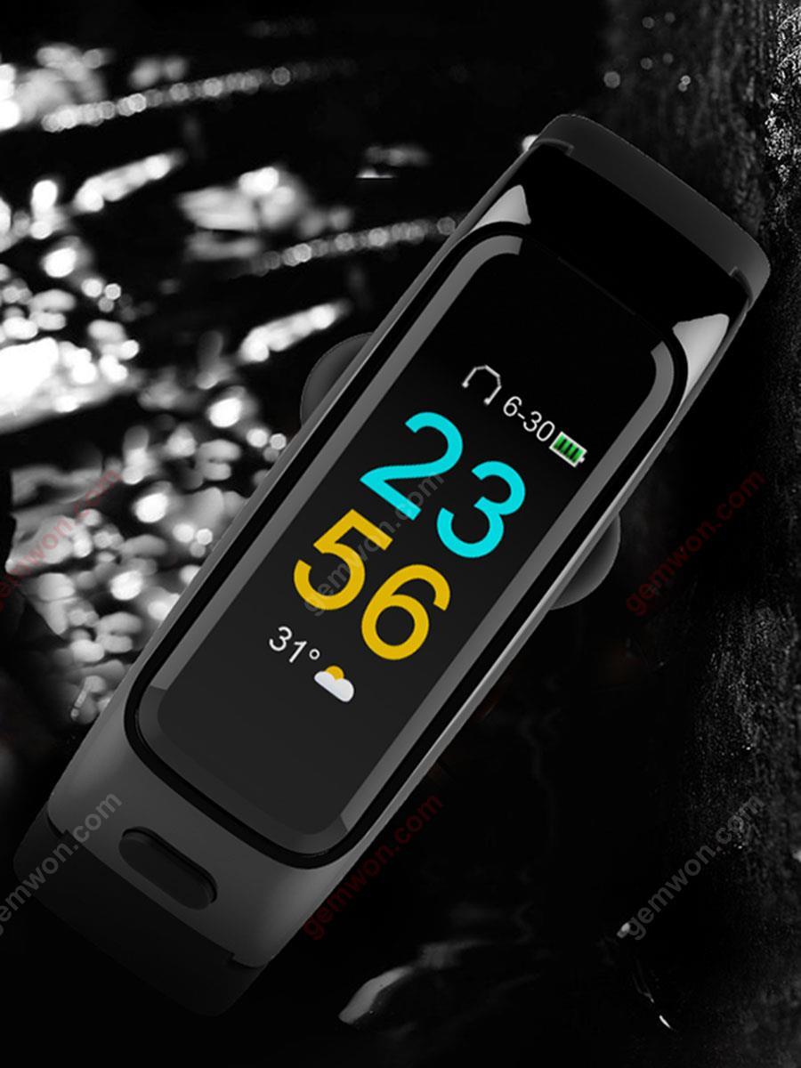 Headphone smart watch, headset call, IP67 waterproof, can swim, nordic52832 / / audio Bluetooth: Heng Xuan Bluetooth 4.1 version wt200m, 0.96 TFT color screen，black Smart Wear BY51