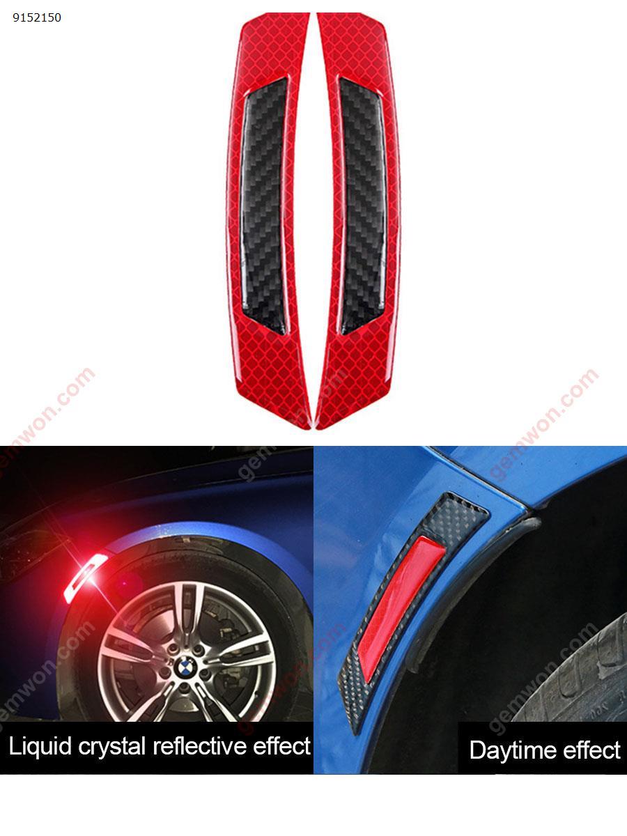 Car reflective warning sticker Carbon fiber body decoration scratch-resistant door anti-collision door edge rubbing strip Autocar Decorations LV-008