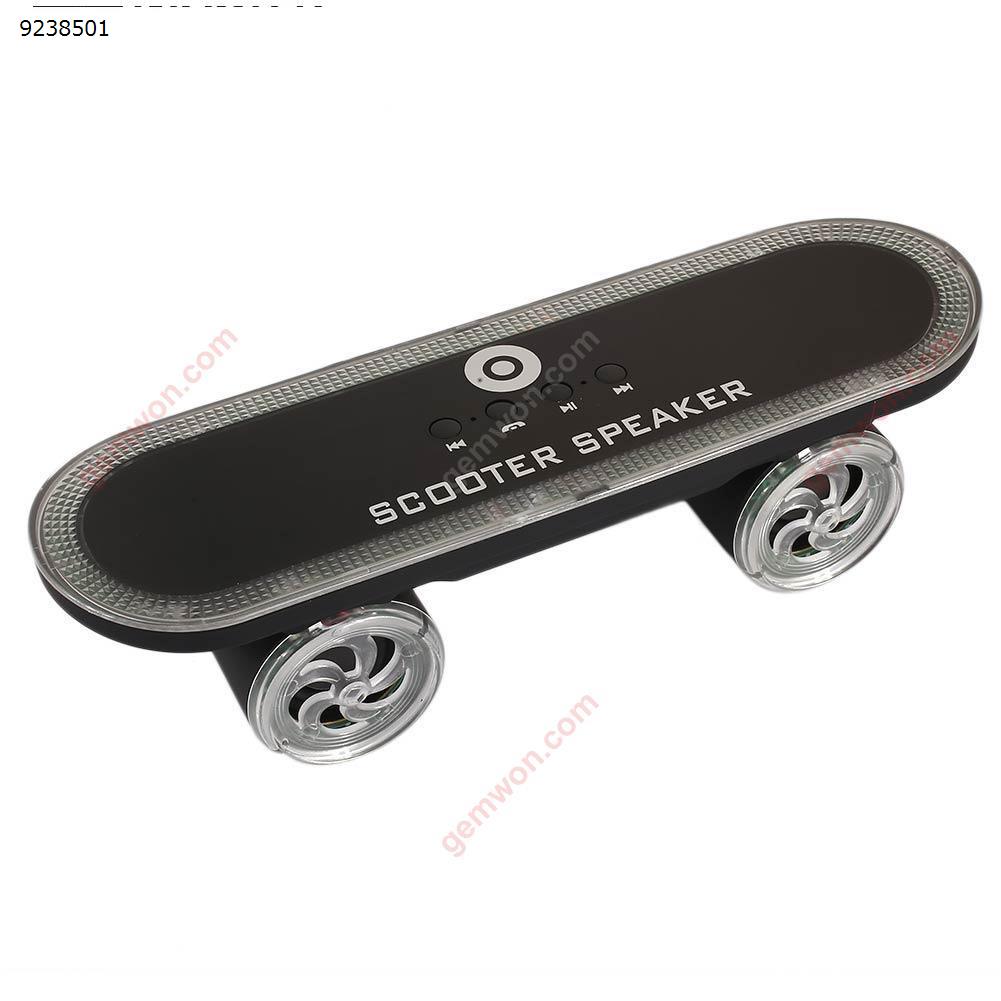 Portable and durable skateboard wireless Bluetooth speaker with led light skateboard stereo speaker Bluetooth Speakers 202