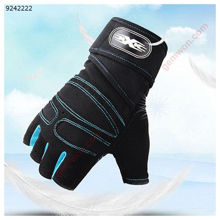 Fitness gloves sports gloves half finger breathable non-slip wear-resistant shock-absorbing riding gloves Other ST