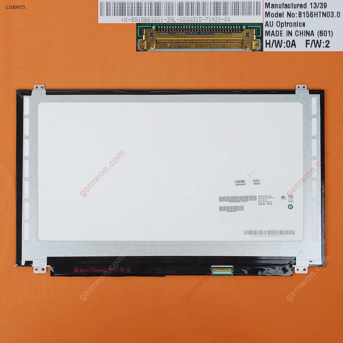 LCD/LED for 15.6''  B156HTN03   Matte 30Pins bottom right 1920x1080 LCD/LED B156HTN03 NT156FHM-N41 N156HCE-EBA