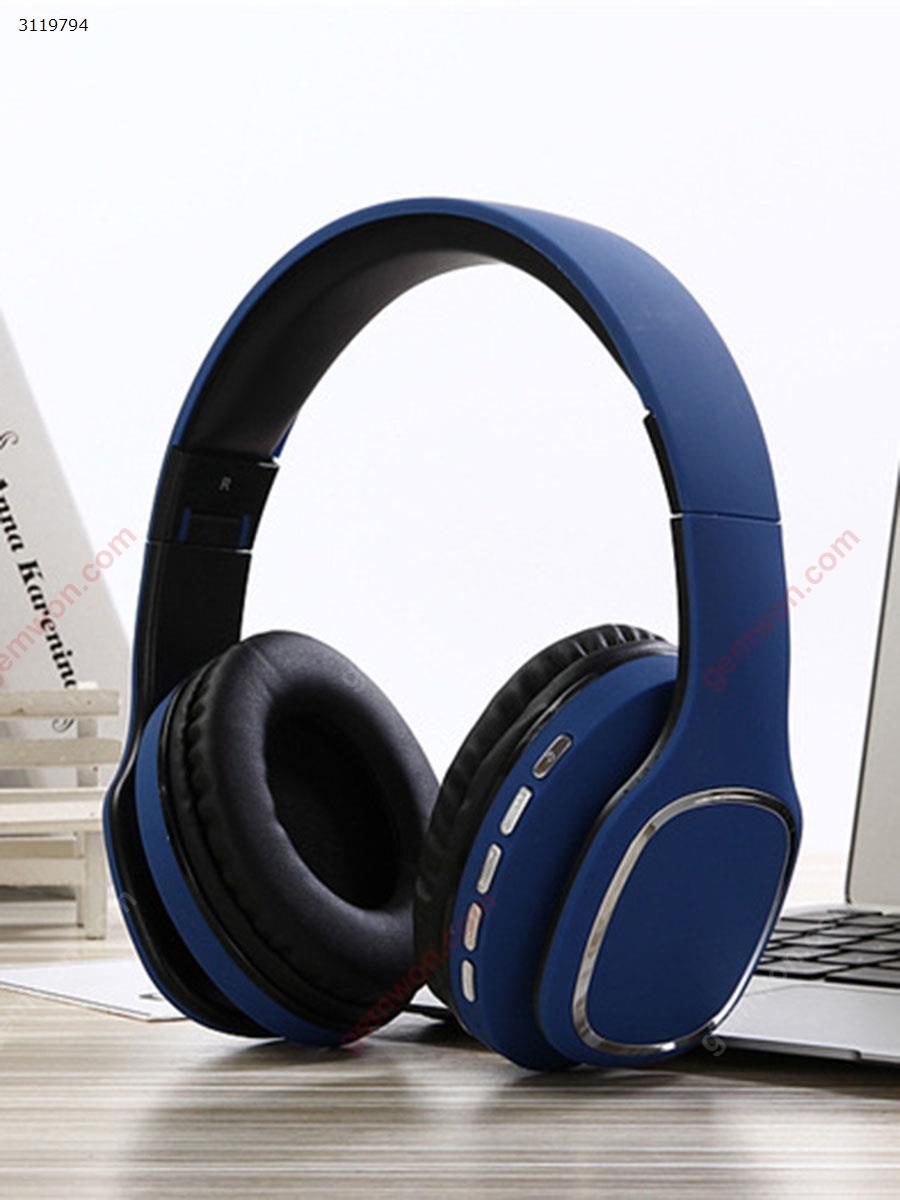 Headset Bluetooth Headset Wireless Phone Card MP3 Foldable Phone Headset，blue Headset BT012 Bluetooth Headset