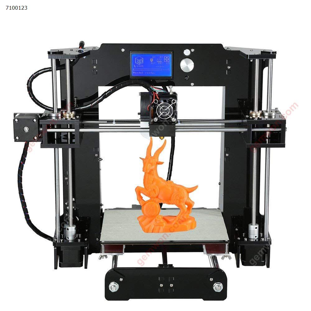 A6 Desktop 3D Printer DIY Kit Includes Micro SD Card Acrylic Plate Support ABS,HIPS,PLA Material Printing 3D printer N/A