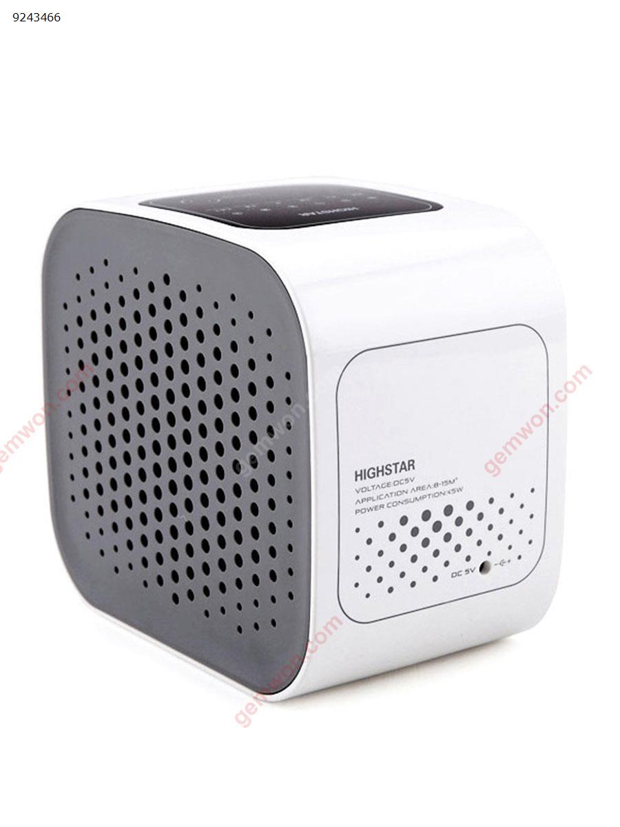 Aromatherapy intelligent air purifier indoor touch switch high efficiency negative ion filtration, gray Iron art 6045A