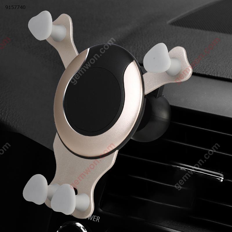 Car phone holder air outlet navigation bracket-Gold Autocar Decorations BM6