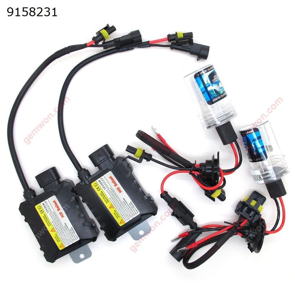 35W 12V Xenon Light Bulb Car Headlight 9005/HB3/H10 6000k  HID Slim Ballast Xenon Headlamp Kit Auto Replacement Parts 9005/HB3/H10